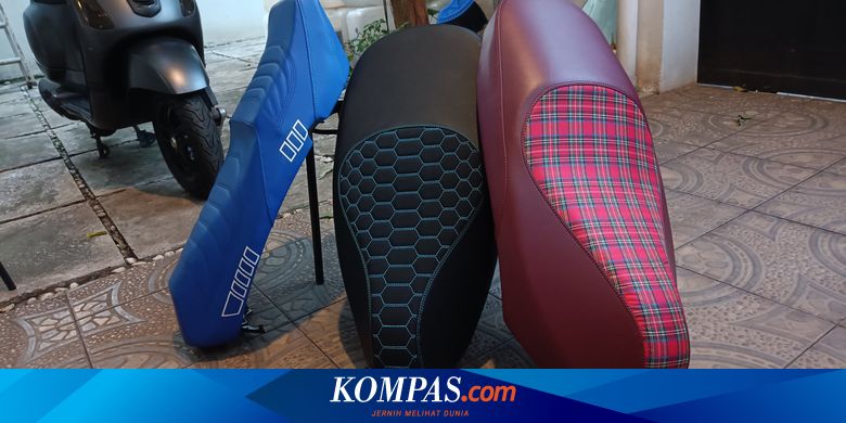 Tren Modifikasi Jok Vespa, Pakai Bahan Kain Tartan