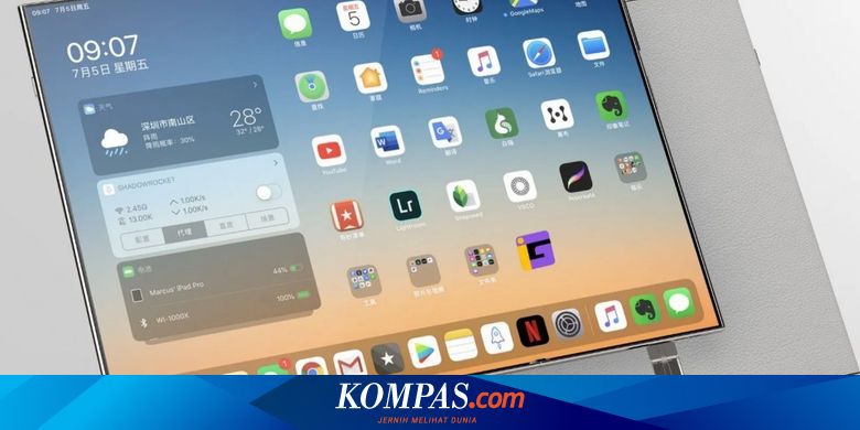 Oppo Pamer Konsep Ponsel Layar Lipat Tiga