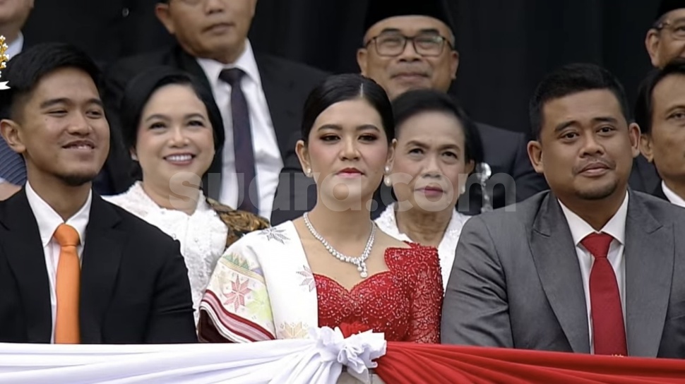 Momen Kaesang Pangarep, Kahiyang Ayu dan Bobby Nasution Disoraki Saat Pelantikan Presiden, Ada yang Cengengesan