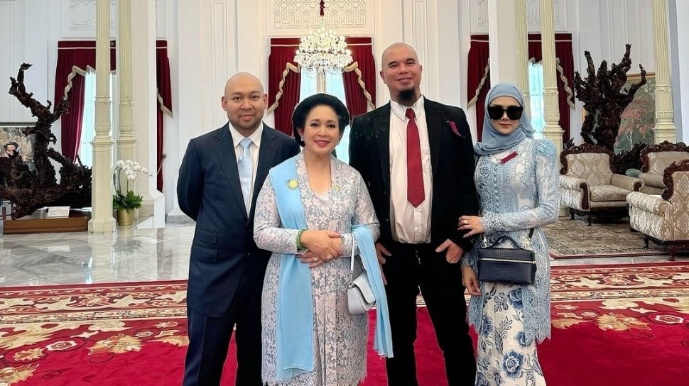 Foto Bareng Didit Prabowo dan Titiek Soeharto, Resleting Celana Ahmad Dhani Jadi Sorotan