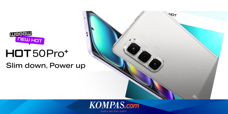 Infinix Hot 50 Pro Plus Meluncur, HP Tipis dengan Chip Helio G100