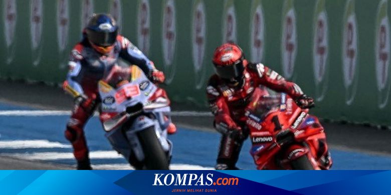 Hasil Klasemen Usai MotoGP Thailand 2024, Bagnaia Tempel Ketat Martin