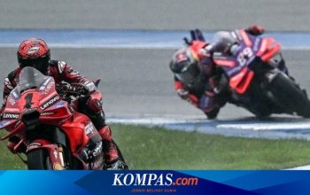 Hasil Practice MotoGP Malaysia, Bagnaia Tercepat Ditempel Martin