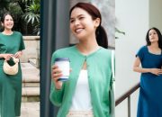 7 Gaya Kasual Maudy Ayunda dengan Outfit Colorful Pastel