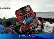 Kecelakaan Tol Pandaan-Malang: Truk Mundur Hantam Bus